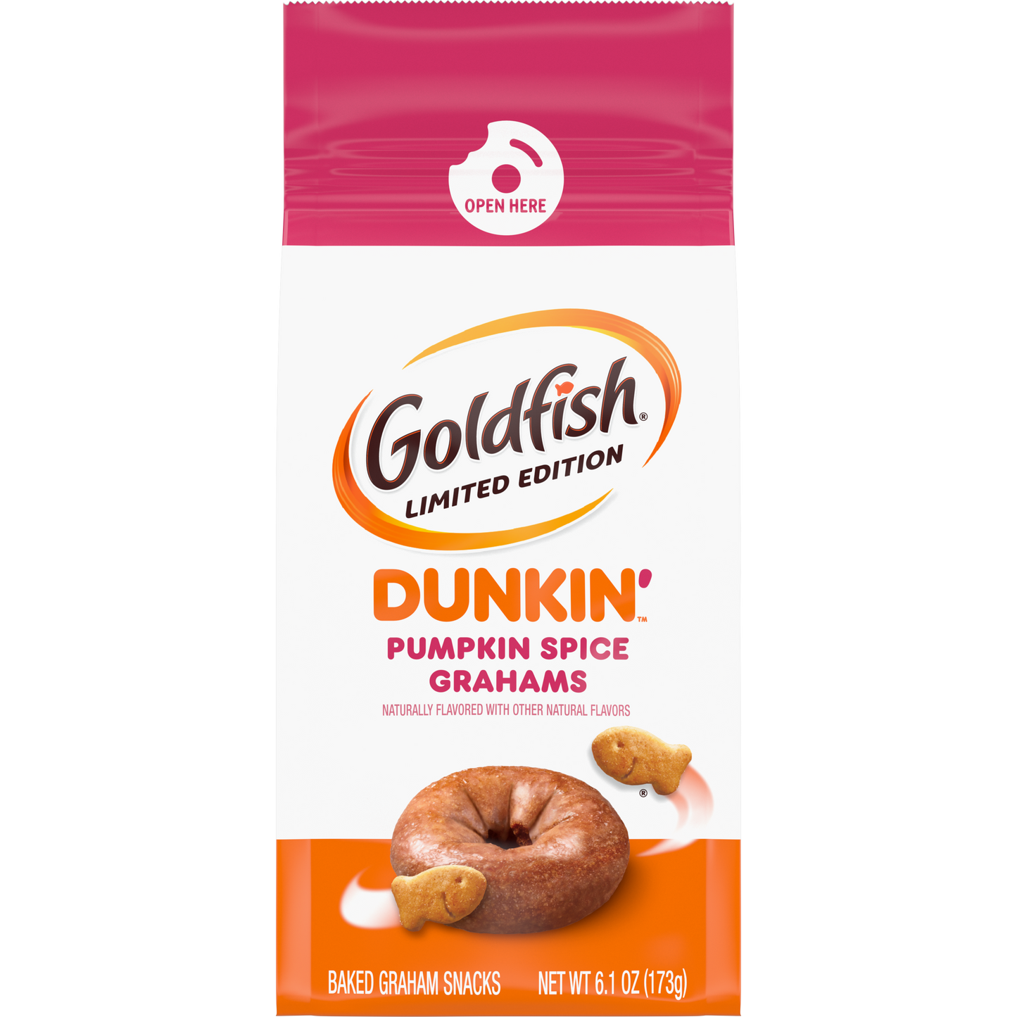 Limited Edition Goldfish® Dunkin’™ Pumpkin Spice Grahams (2-Pack)